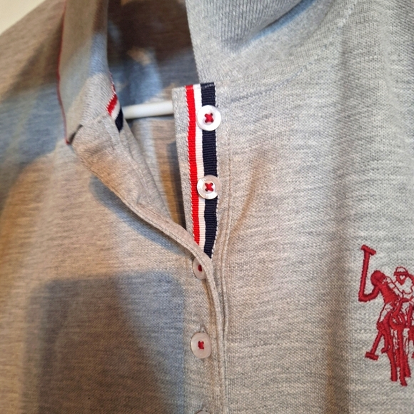 US Polo Association Womens Sport Golf Dress Gray With Logo Size Large EUC - Picture 8 of 14